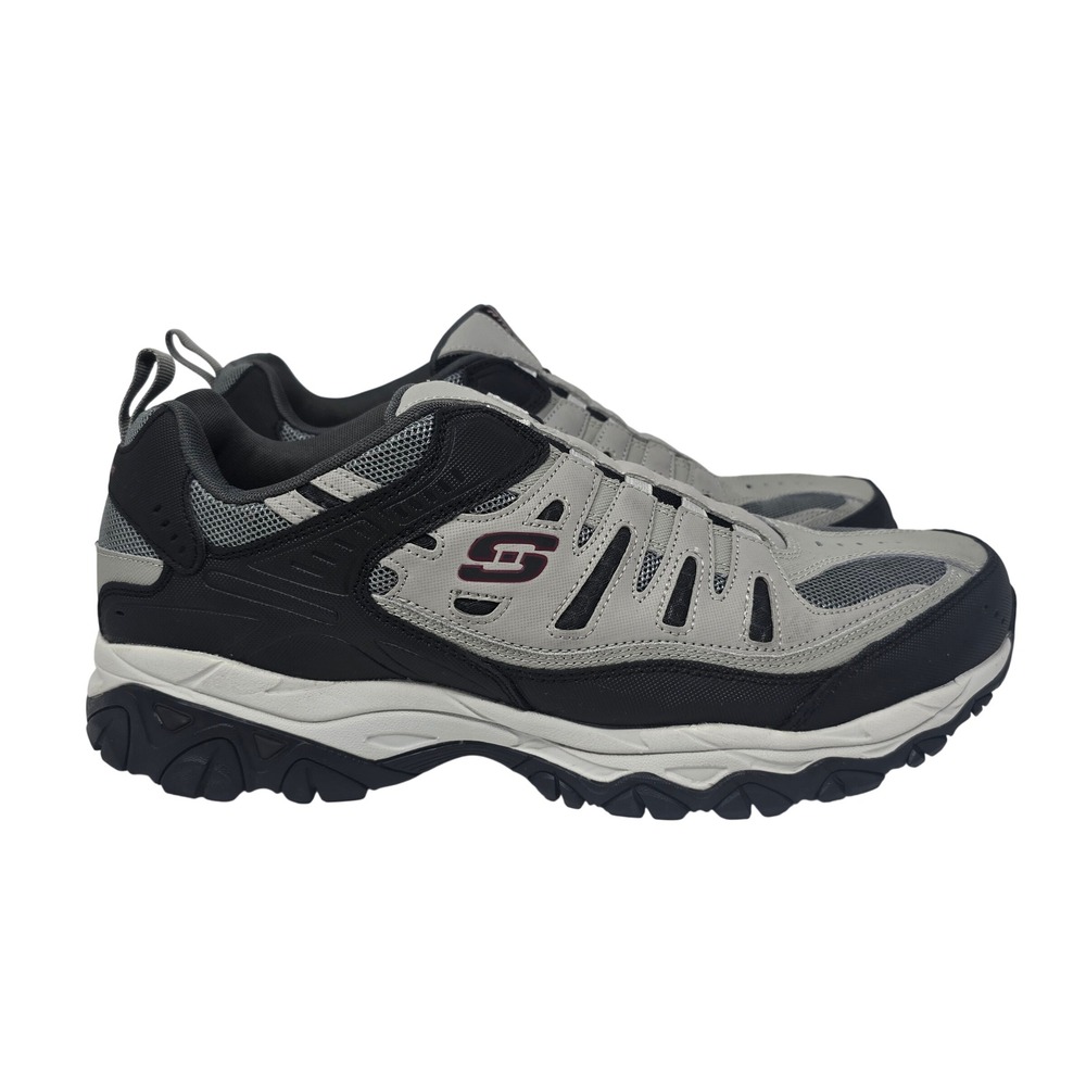 Skechers Afterburn M Fit Mens 15 Extra Wide Grey Black Sneaker 51866EWW Shoes